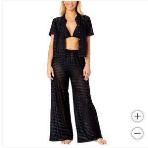 NWT Hurley Women's Swim Cover Up Set Black L XL S M